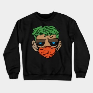 Tired with a mask Crewneck Sweatshirt